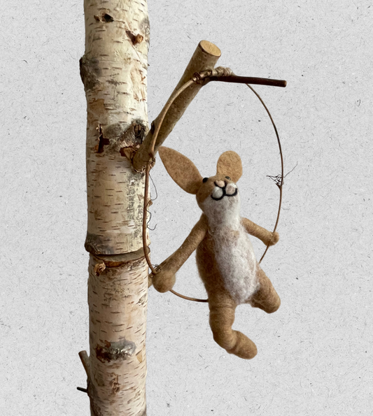 Dekofigur Hase | 20cm | natur