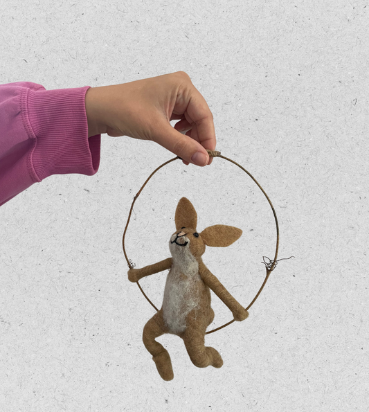 Dekofigur Hase | 20cm | natur