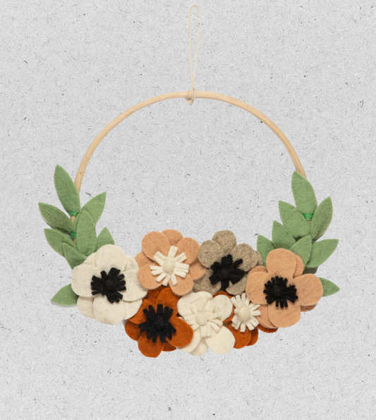 Dekokranz Blumen | 30cm | natur