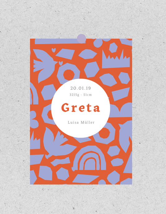 Kids FineArt Print "Birds" | personalisierbar | Geburtsposter