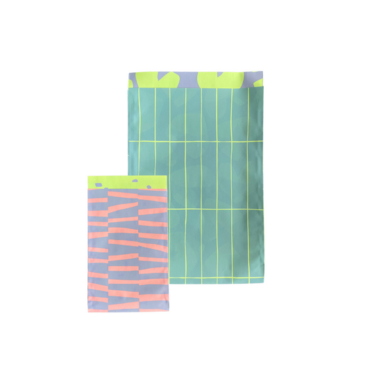 Flachbeutel "Neon"  | medium | 5 Stück pro Set