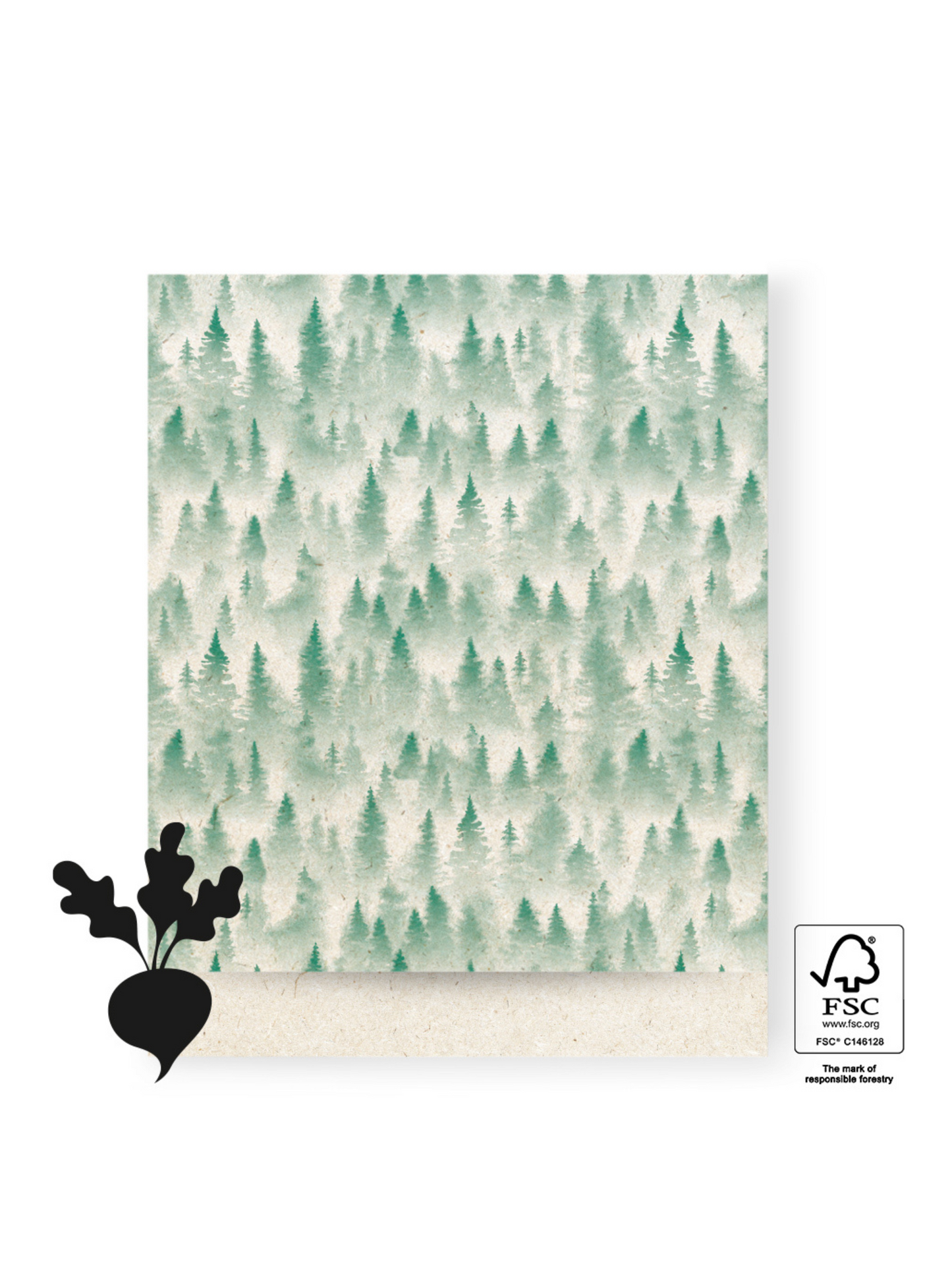 Flachbeutel "Tannenbäume" | 2 Größen | 5 Stück pro Set