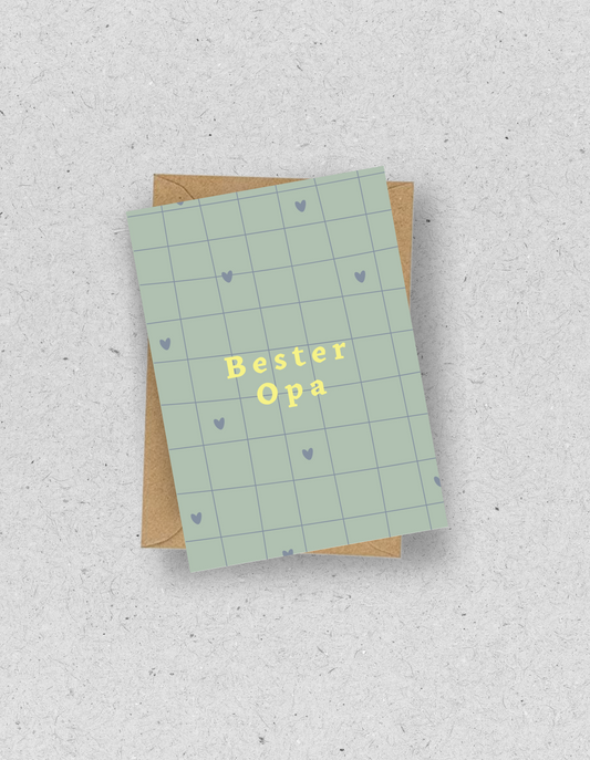 Karte "Bester Opa" / mit Umschlag