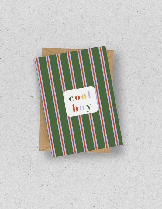 Karte "Cool Boy" / mit Umschlag