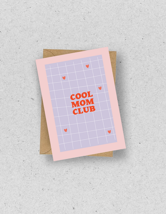 Karte "Cool Mom Club" / mit Umschlag
