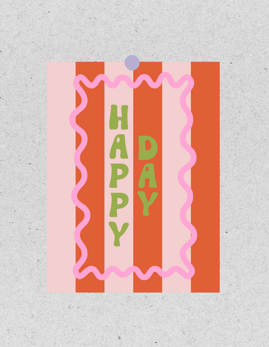 Kids FineArt Print "Happy Day" | pink/rot