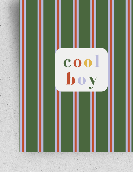 Karte "Cool Boy" / mit Umschlag
