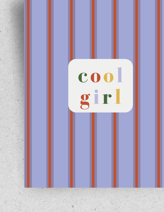 Karte "Cool Girl" / mit Umschlag