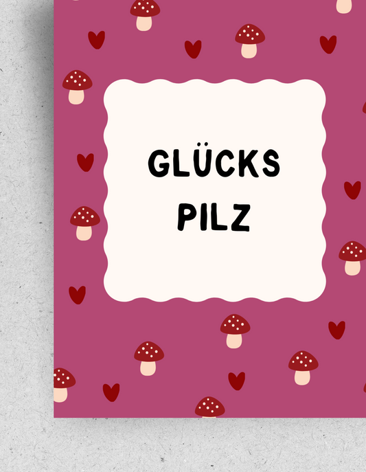 Postkarte "Glückspilz" | Recyclingpapier