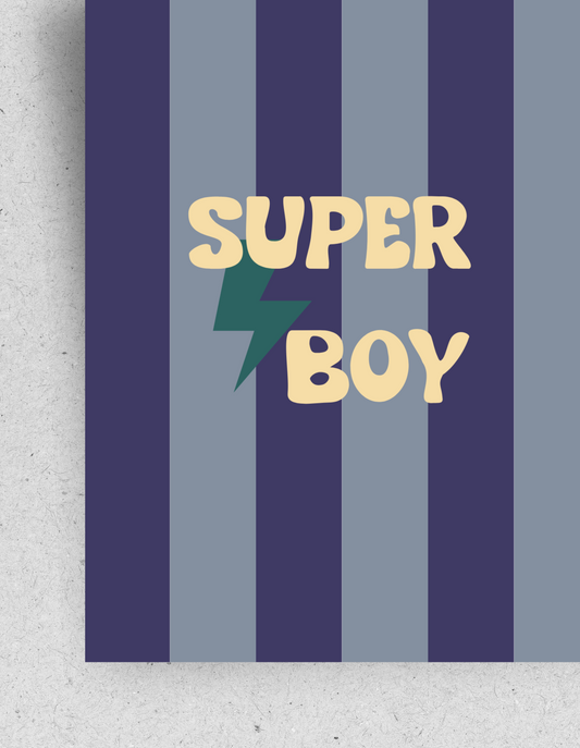 Postkarte "Super Boy"| Recyclingpapier