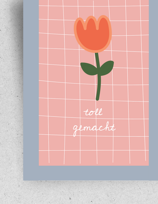 Karte “Toll gemacht" / mit Umschlag