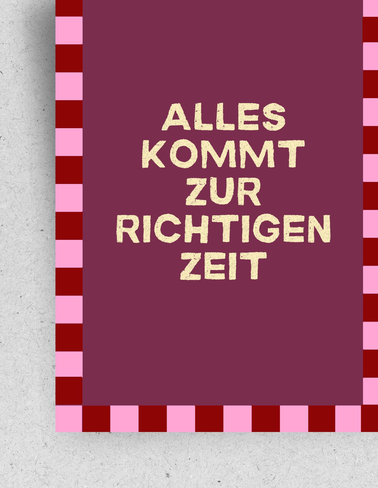 Postkarte "Alles kommt zur richtigen Zeit"