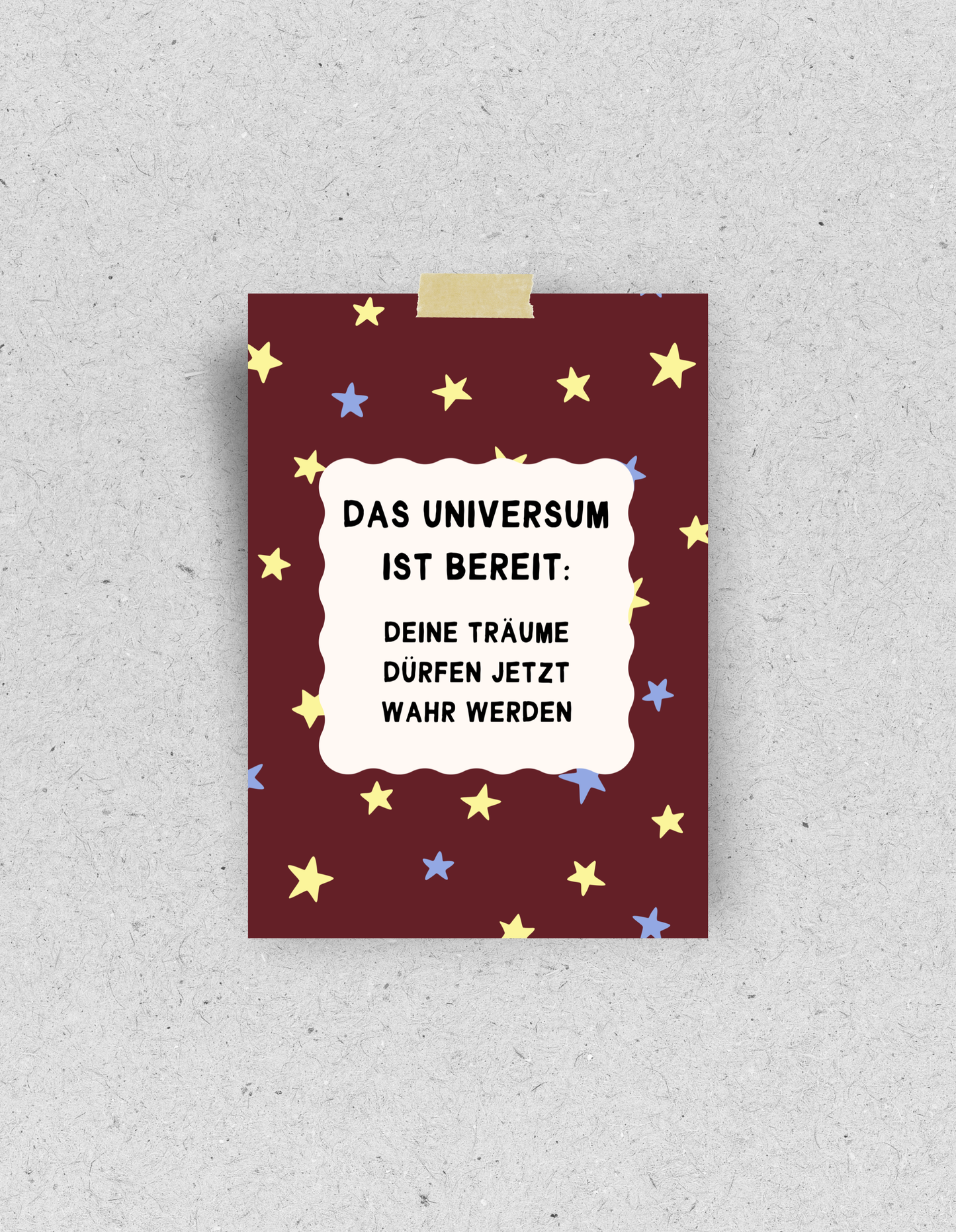Postkarte "Das Universum ist bereit"