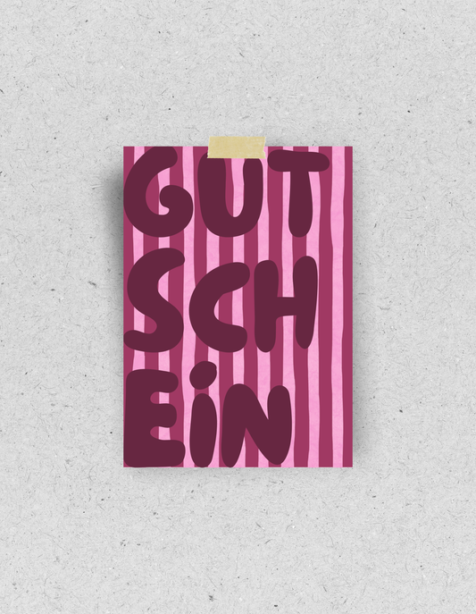 Postkarte "Gutschein" | Recyclingpapier