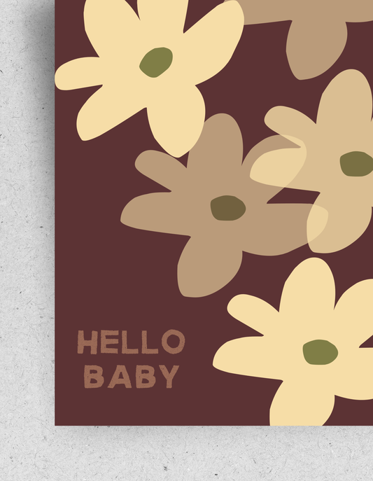 Postkarte "Hello Baby"