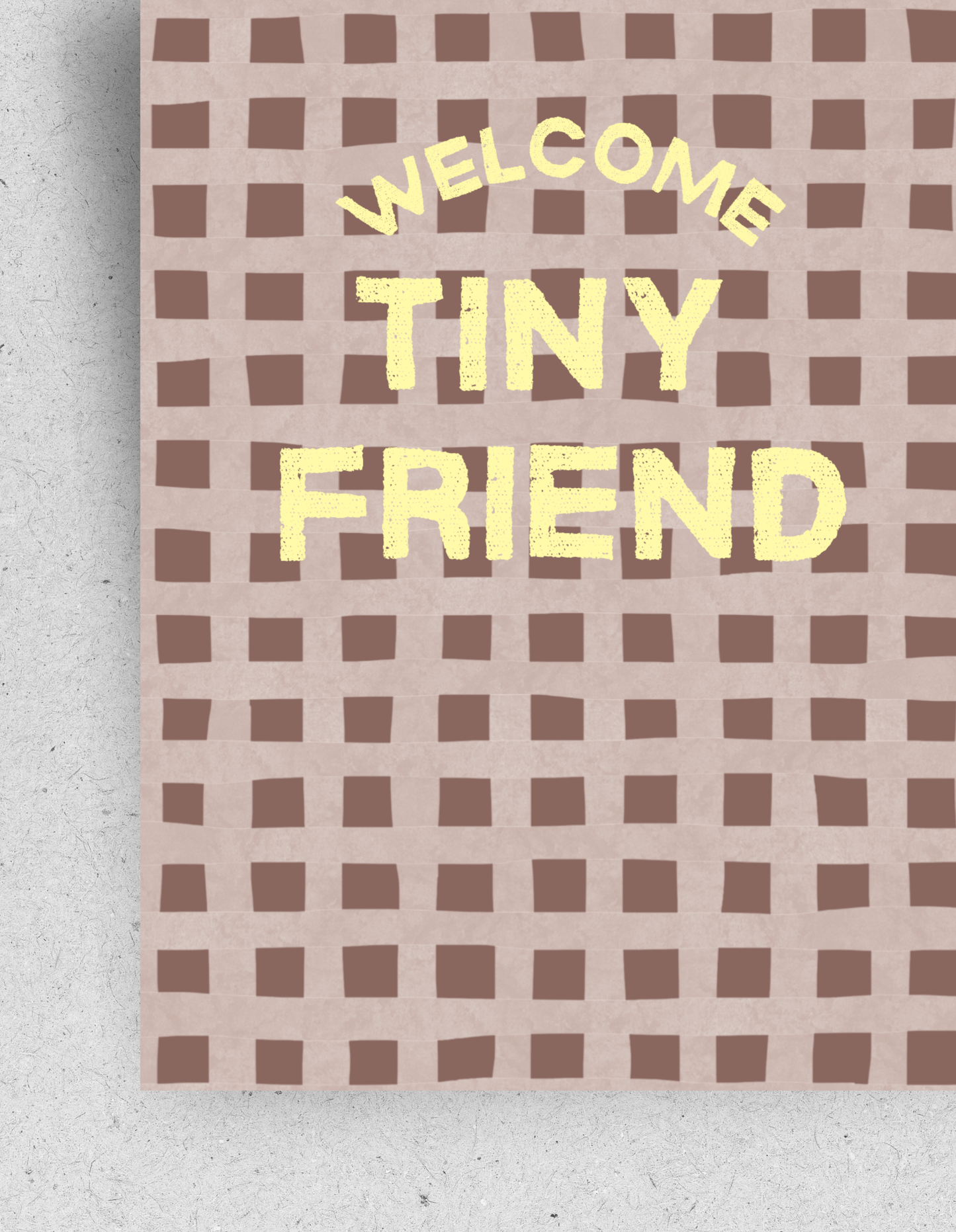 Postkarte "Welcome tiny friend" | Recyclingpapier