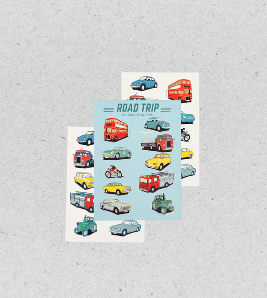 Kids Tattoo "Road Trip" | 20 Stück