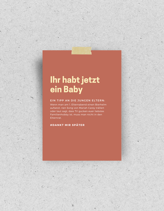 Lustige Geburtskarte | Recyclingpapier