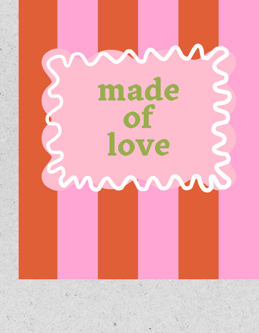 Kids FineArt Print "made of love"