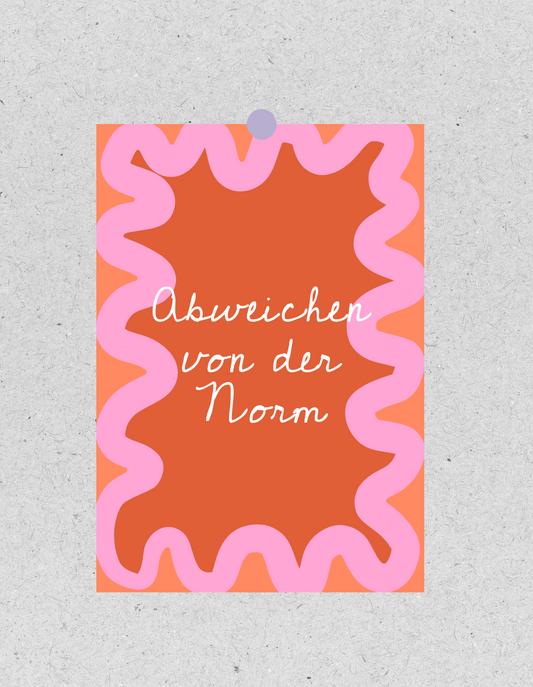 FineArt Print "Abweichen von der Norm" | Poster 30x40cm
