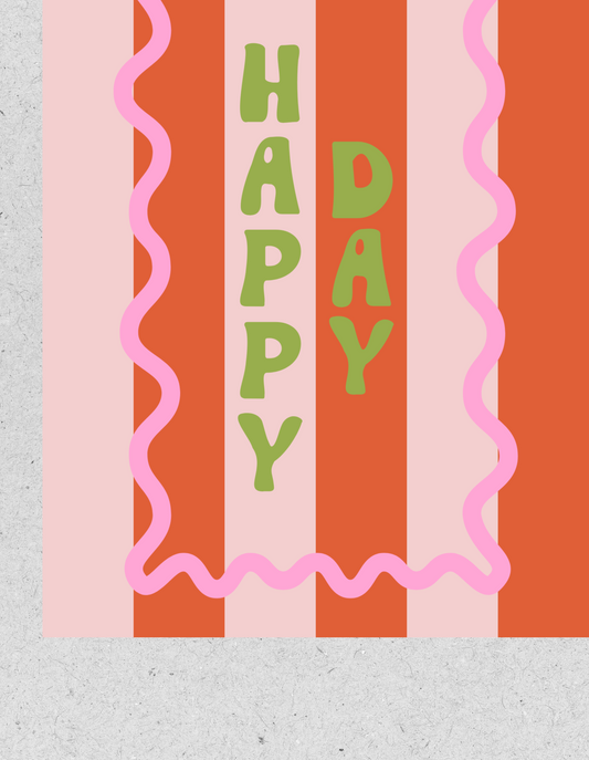 Kids FineArt Print "Happy Day" | pink/rot