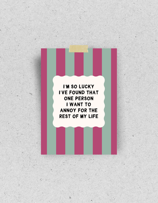 Postkarte "Annoying Person" | Recyclingpapier