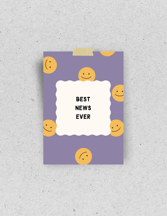 Postkarte "Best News" | Recyclingpapier