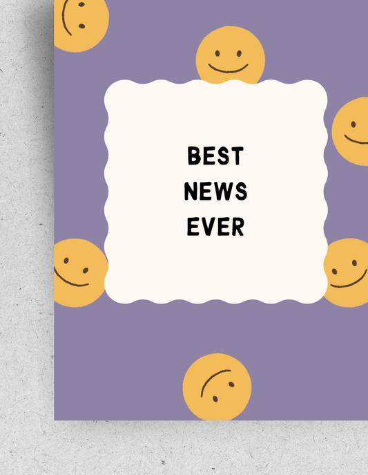 Postkarte "Best News" | Recyclingpapier