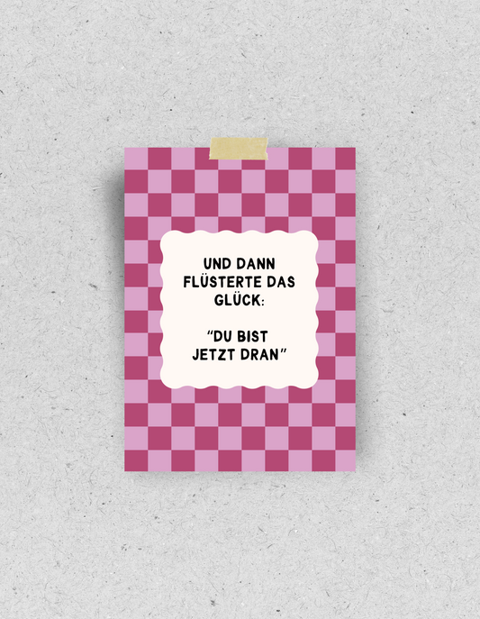 Postkarte "Glücklich" | Recyclingpapier