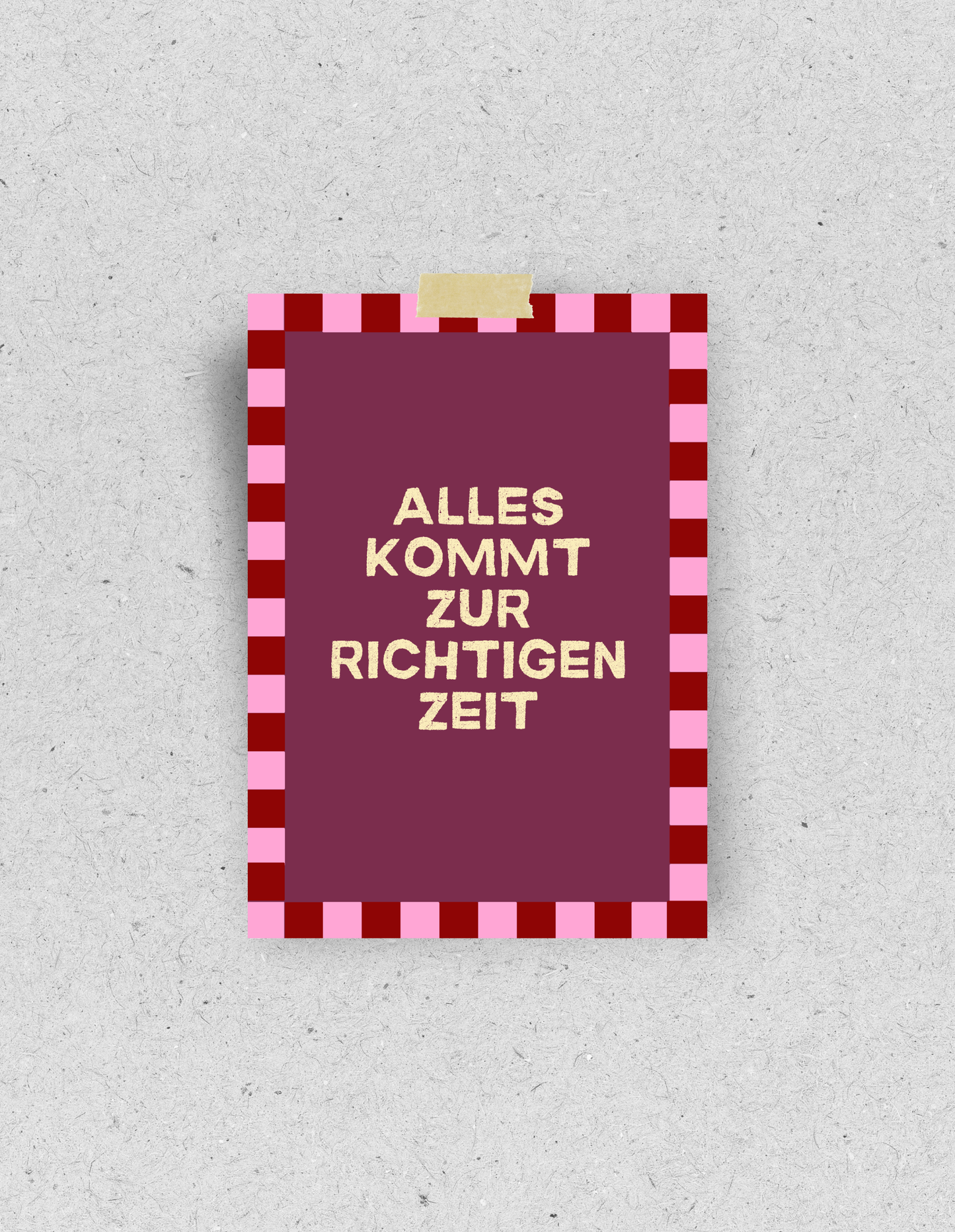 Postkarte "Alles kommt zur richtigen Zeit"