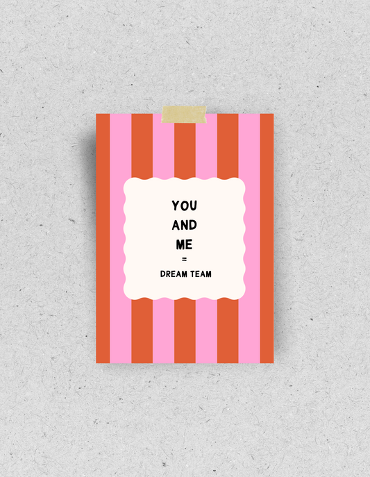 Postkarte "Dream Team" | Recyclingpapier