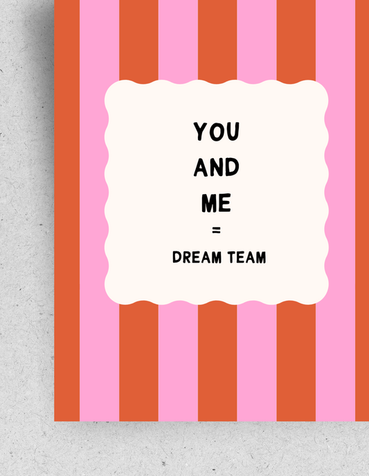 Postkarte "Dream Team" | Recyclingpapier