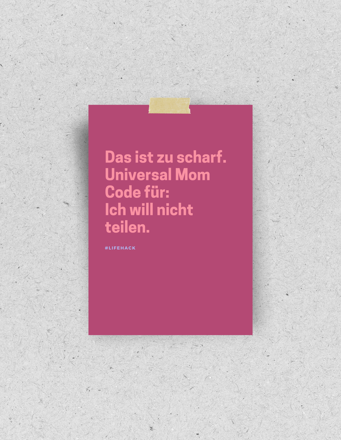 Postkarte "Das ist zu scharf"