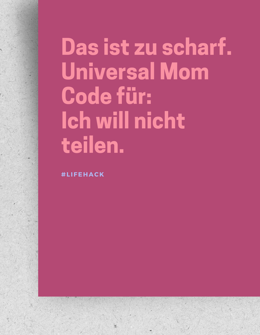 Postkarte "Das ist zu scharf"