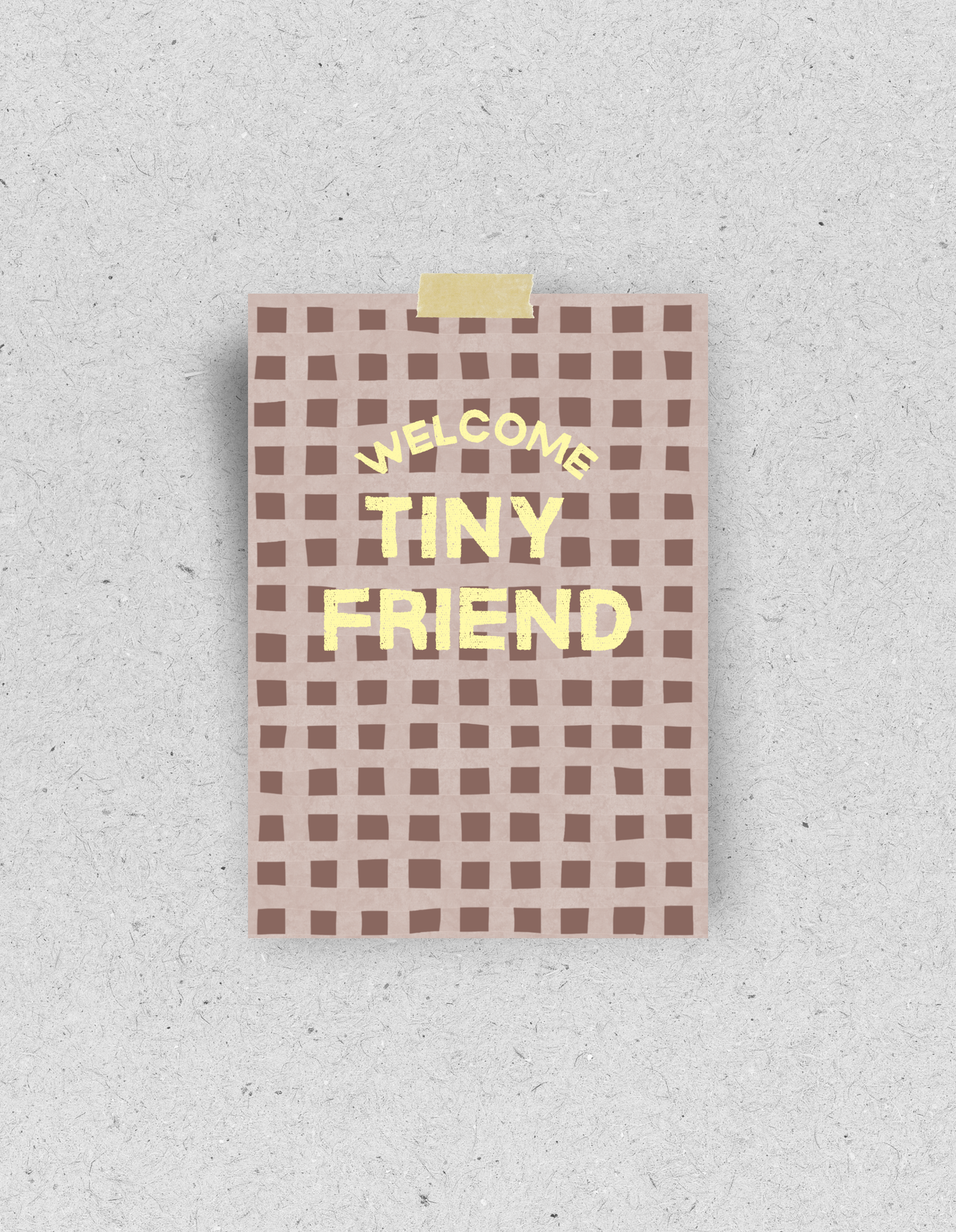 Postkarte "Welcome tiny friend" | Recyclingpapier