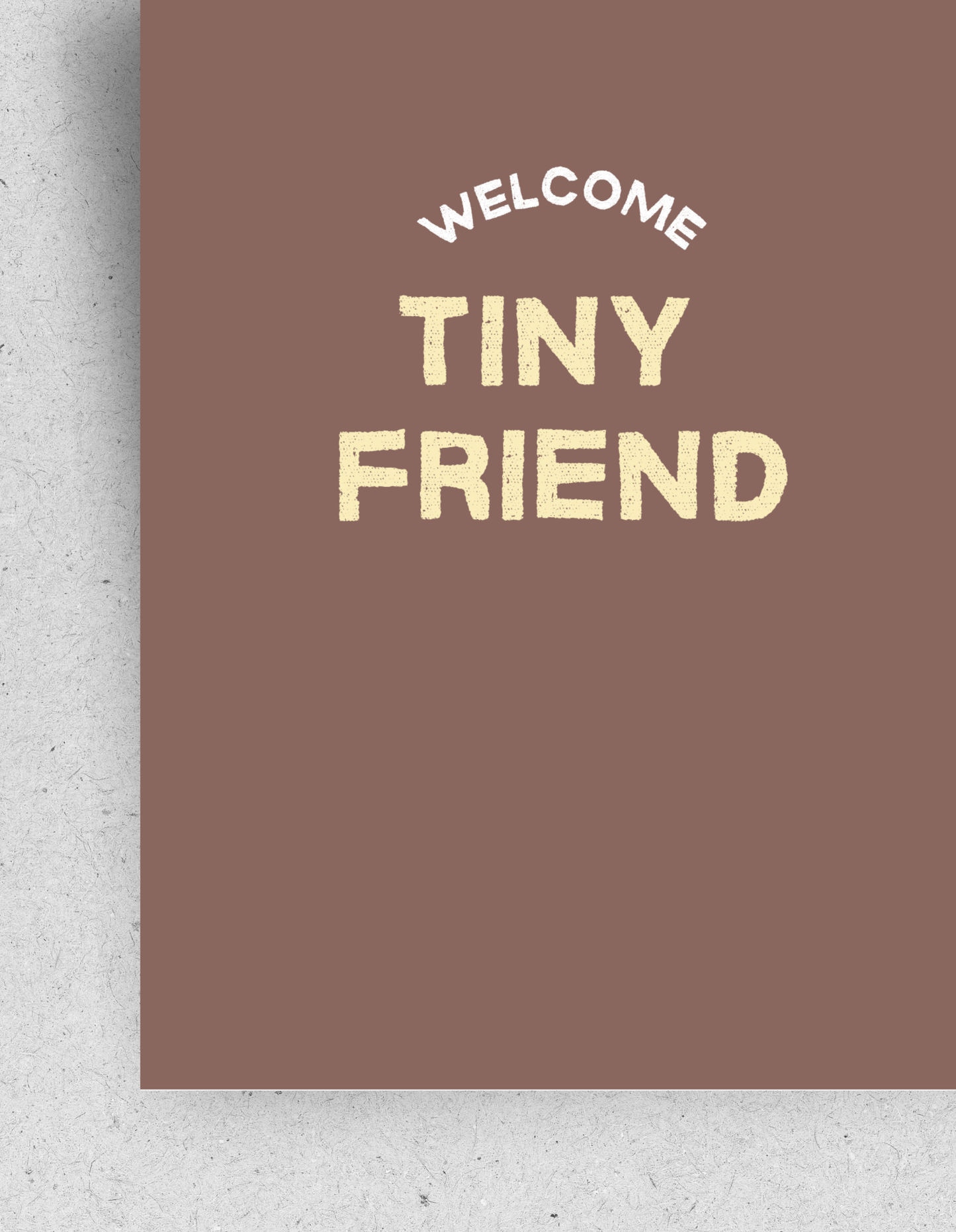 Postkarte "Welcome tiny friend" | Recyclingpapier