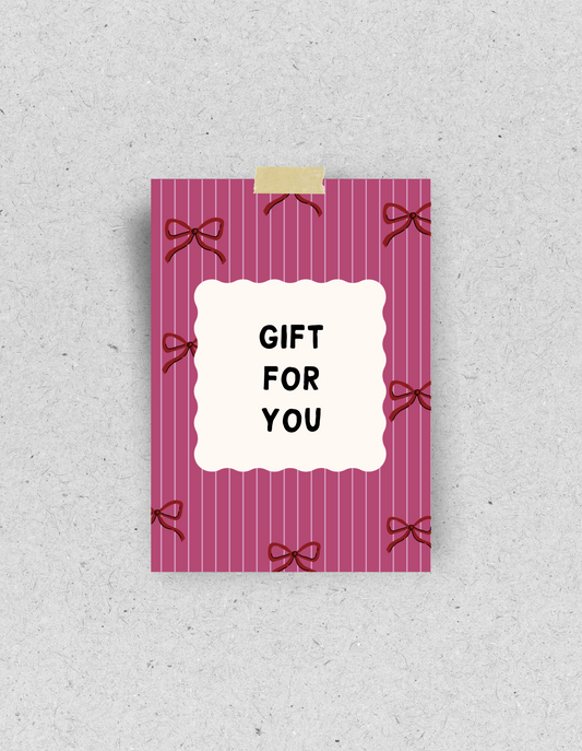 Postkarte "Gift for you" | Recyclingpapier
