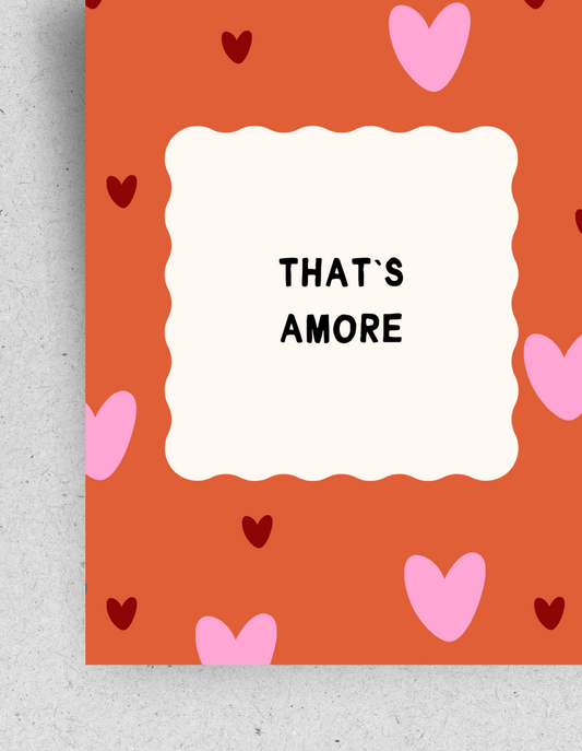 Postkarte "That`s amore" | Recyclingpapier