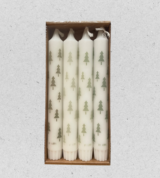 Weihnachtskerzen Set "Tannenbaum" | grün | Rustik Lys | by Kimmi