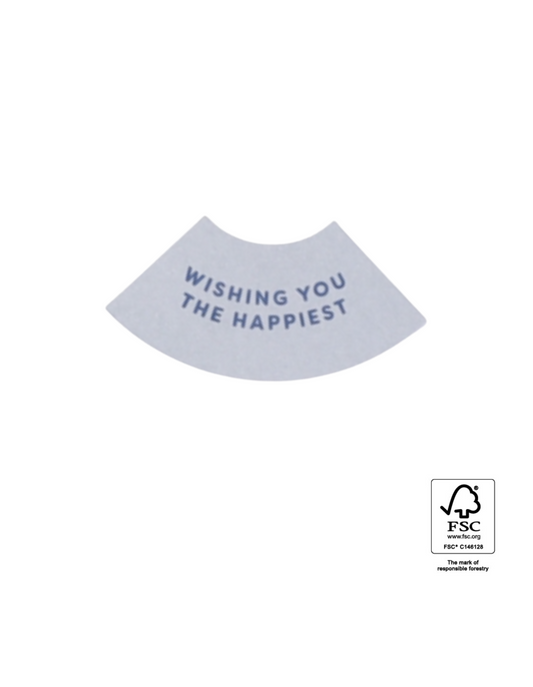 Geschenkaufkleber Happiest | 10 Stück | 5x5cm