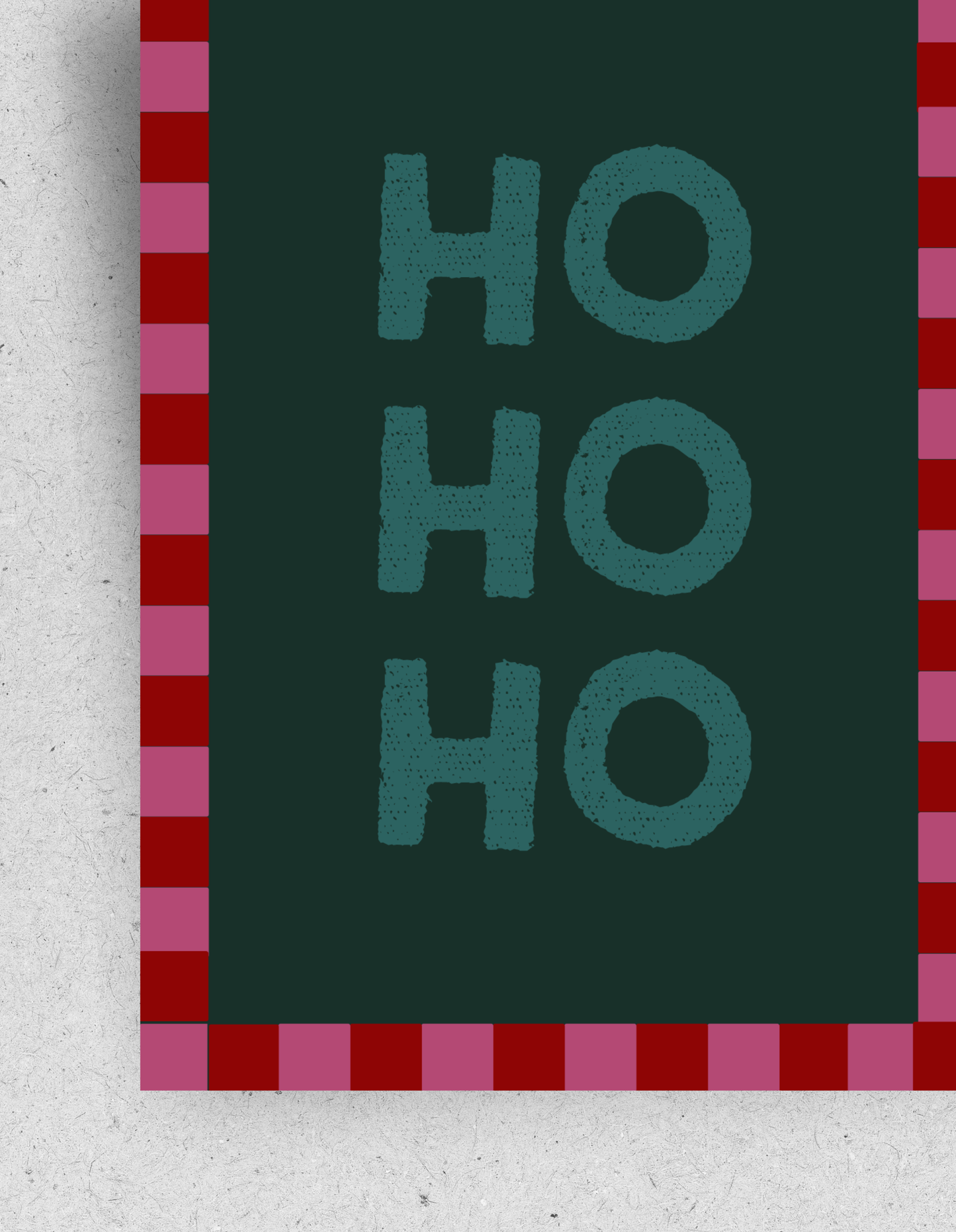 X-Mas Postkarte "Ho ho ho"