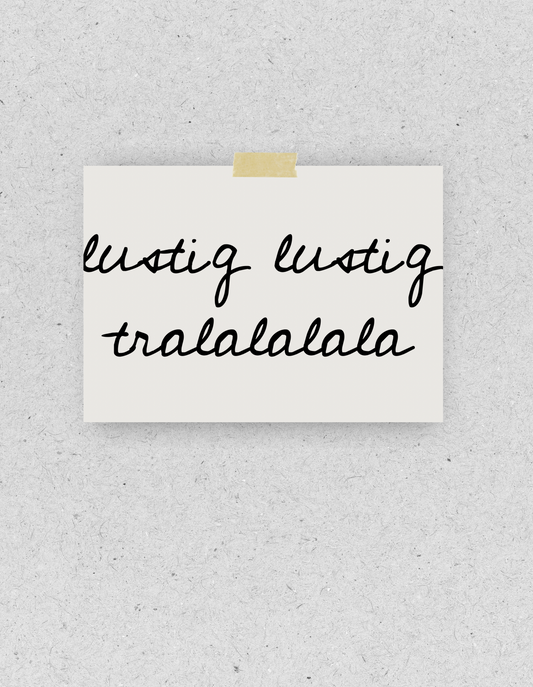 X-Mas Postkarte "Lustig Lustig" | Recyclingpapier