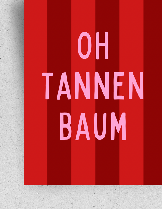 X-Mas Postkarte "Oh Tannenbaum" | Recyclingpapier