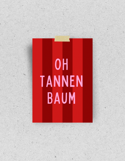X-Mas Postkarte "Oh Tannenbaum" | Recyclingpapier