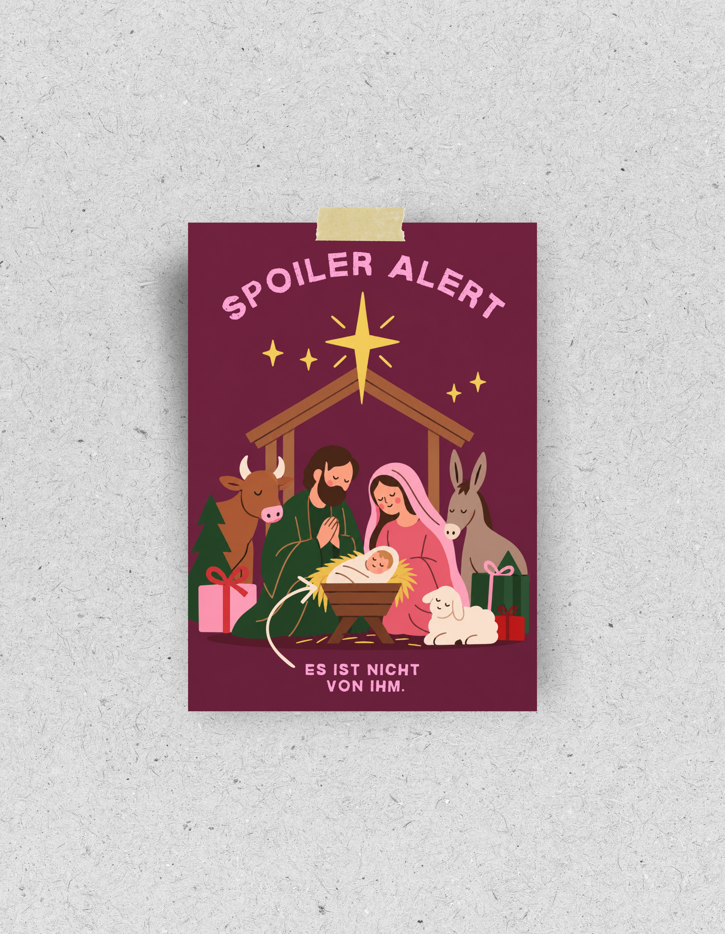 X-Mas Postkarte "Spoiler alert"