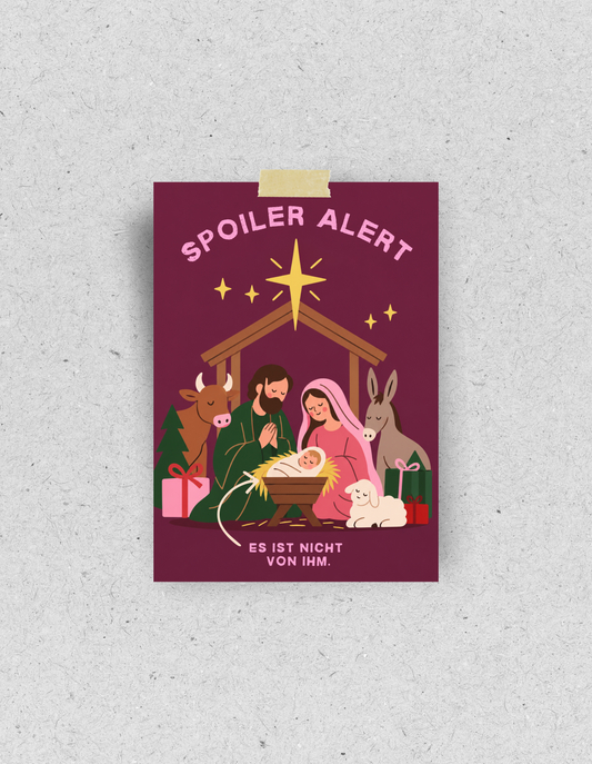 X-Mas Postkarte "Spoiler alert"