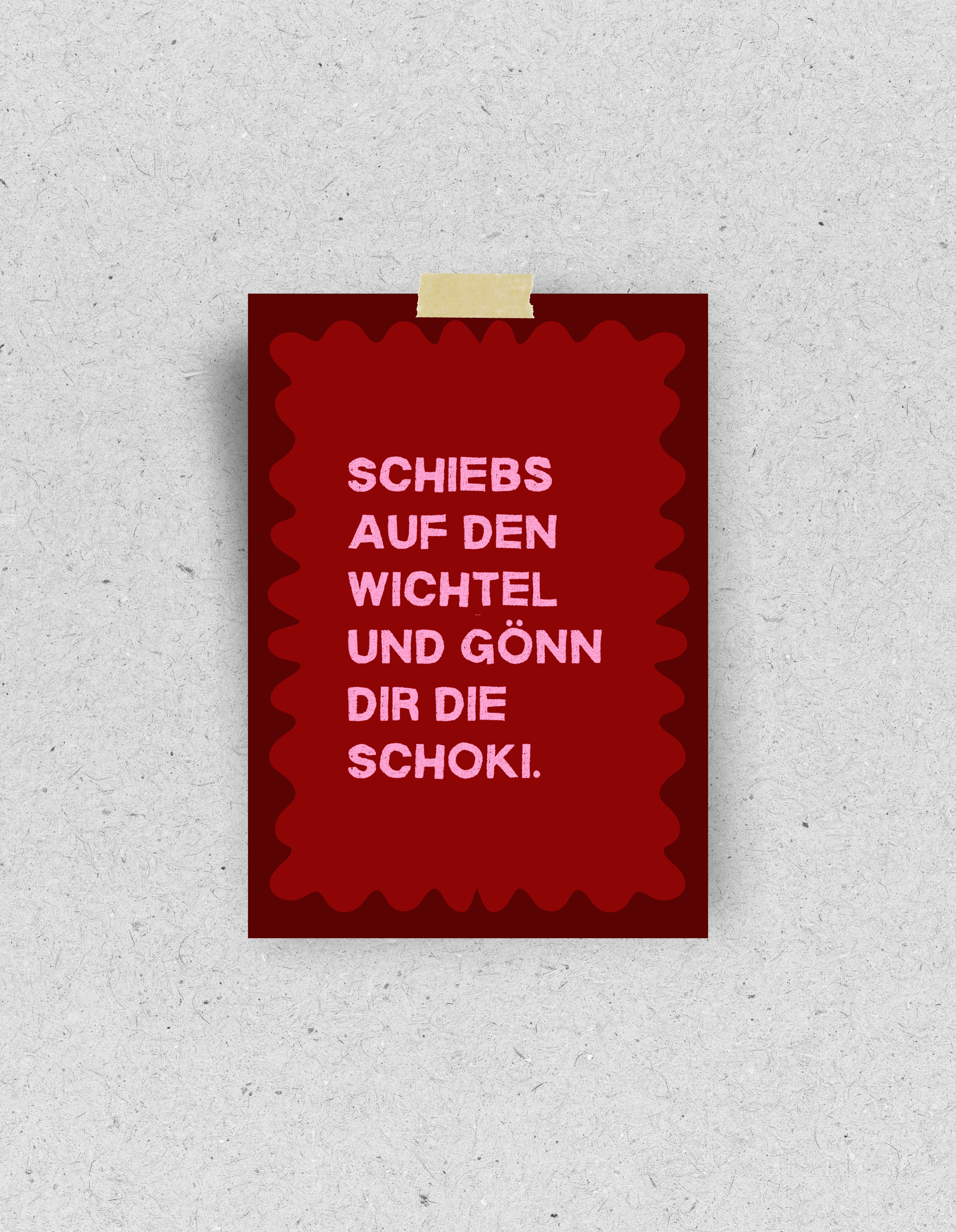 Lustige X-Mas Postkarte 