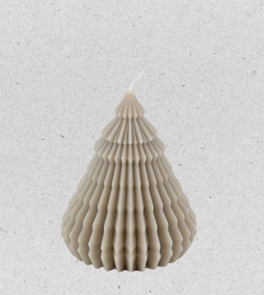 Weihnachtliche Figurenkerze | Beige