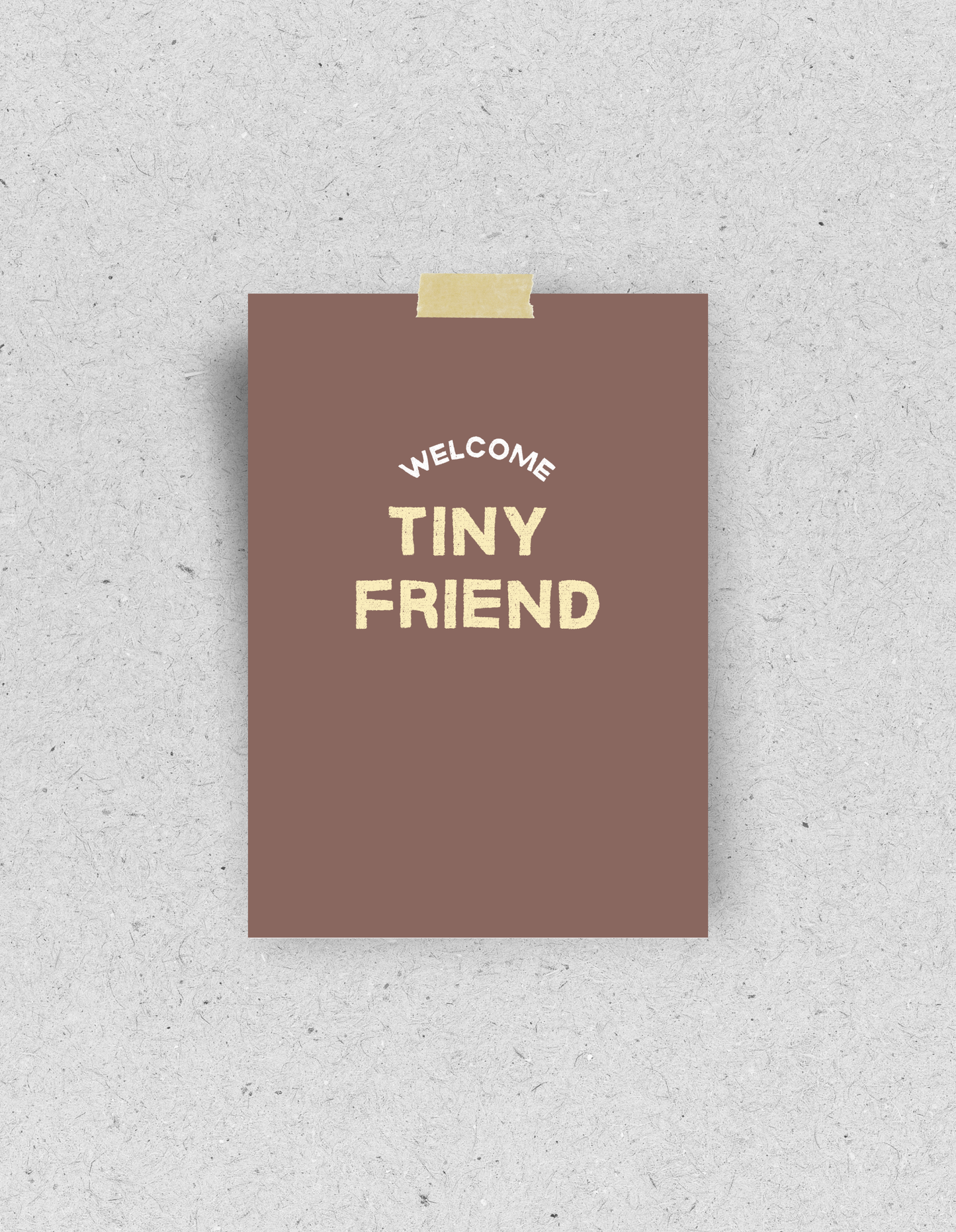 Postkarte "Welcome tiny friend" | Recyclingpapier