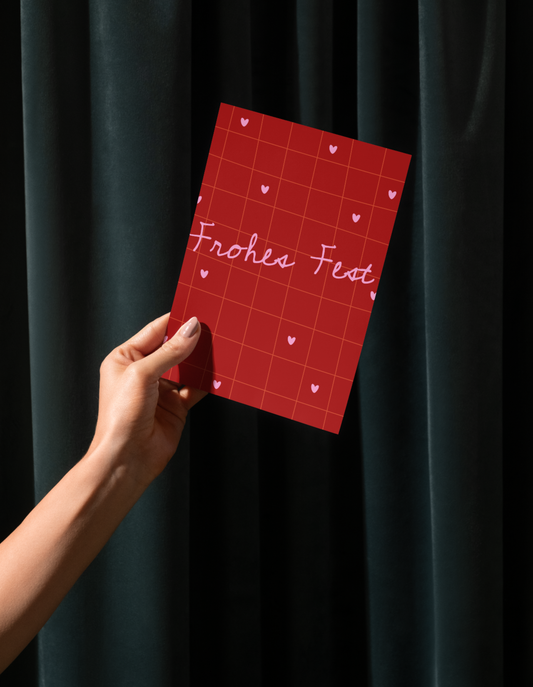 X-Mas Postkarte "Frohes Fest"